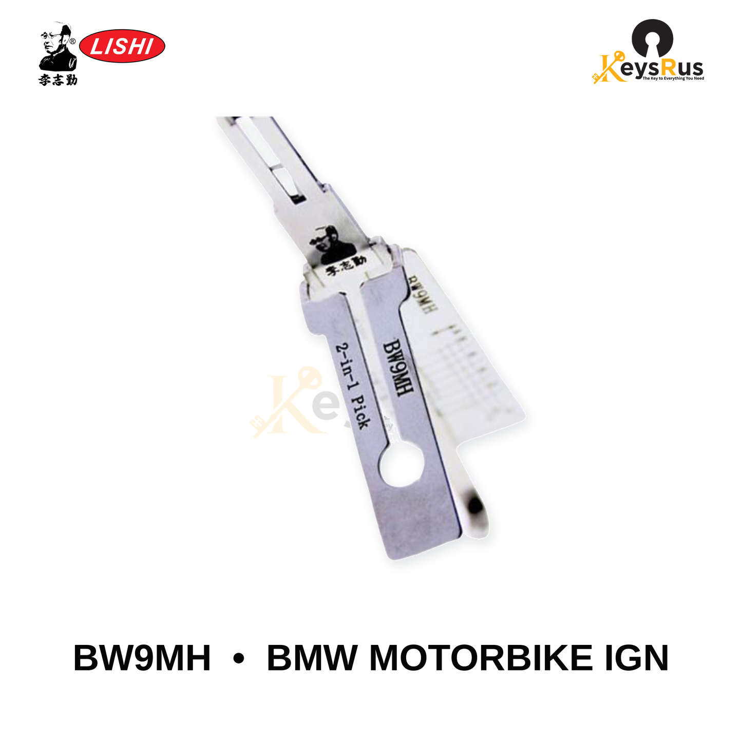 Original Lishi - BW9MH BMW Motorbike Ignition –Anti-Glare 2-in-1 Pick & Decoder