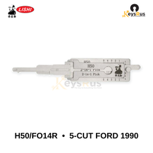 Original Lishi - H50 / FO14R 5-Cut Ford 1990 –Anti-Glare 2-in-1 Pick & Decoder
