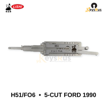 Original Lishi - H51 / FO6 5-Cut Ford 1990 –Anti-Glare 2-in-1 Pick & Decoder