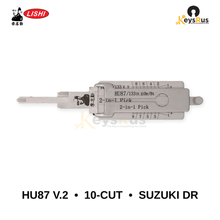 Original Lishi - HU87 V.2 10-Cut Suzuki Door –2-in-1 Pick & Decoder