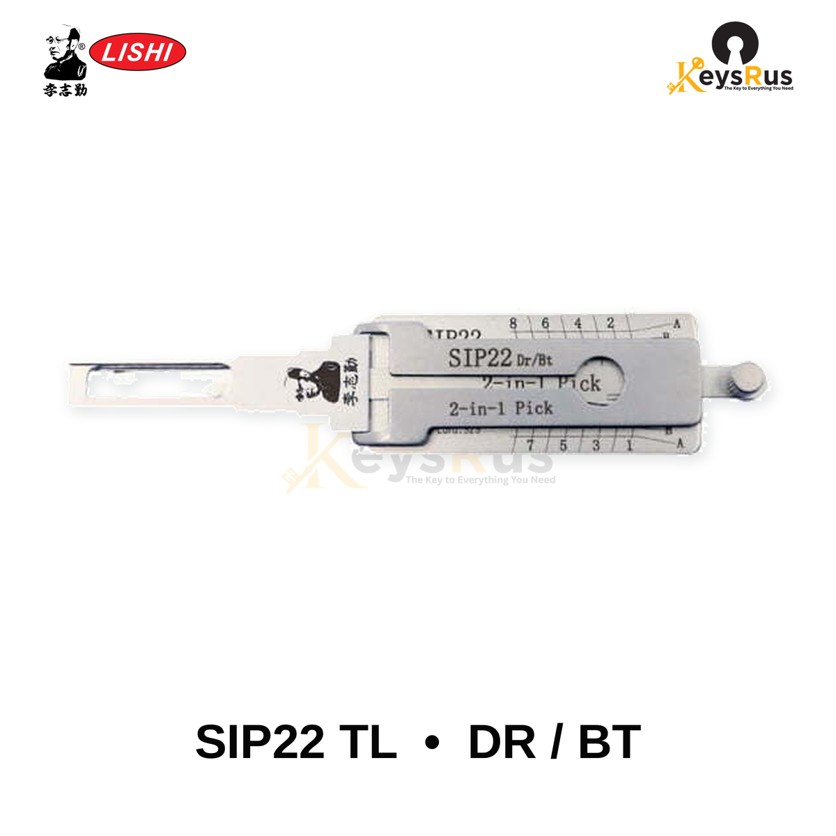 Original Lishi - SIP22 TL Twin-Lifter Door / Boot –2-in-1 Pick & Decoder