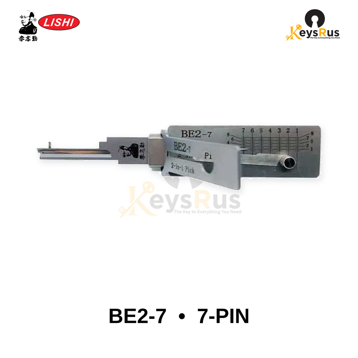Original Lishi BE2 BEST A 7-Pin 2-in-1 Pick & Decoder