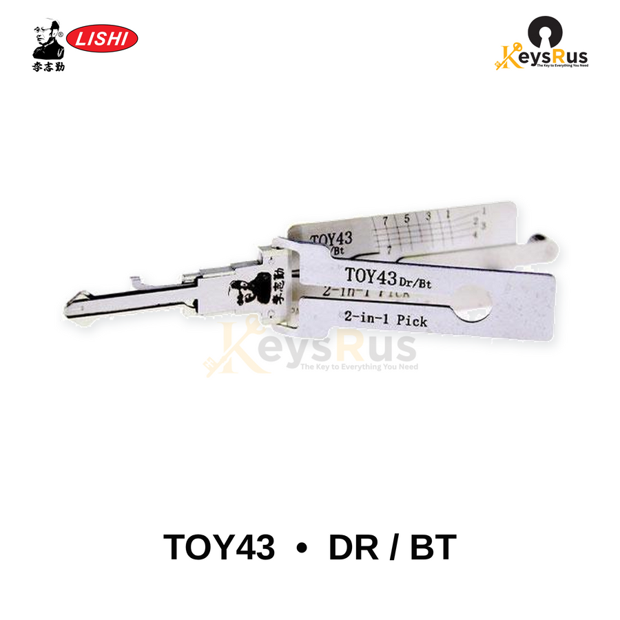 Original Lishi TOY43 Toyota 8-Cut 2-in-1 Pick & Decoder