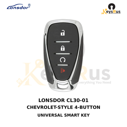Original Lonsdor CL30-01 Chevrolet-style 4-button universal smart key product image, Keysrus