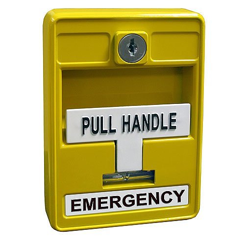 Mircom MS-704U – Single Action Emergency Manual Station with Form "C" Contacts, Yellow