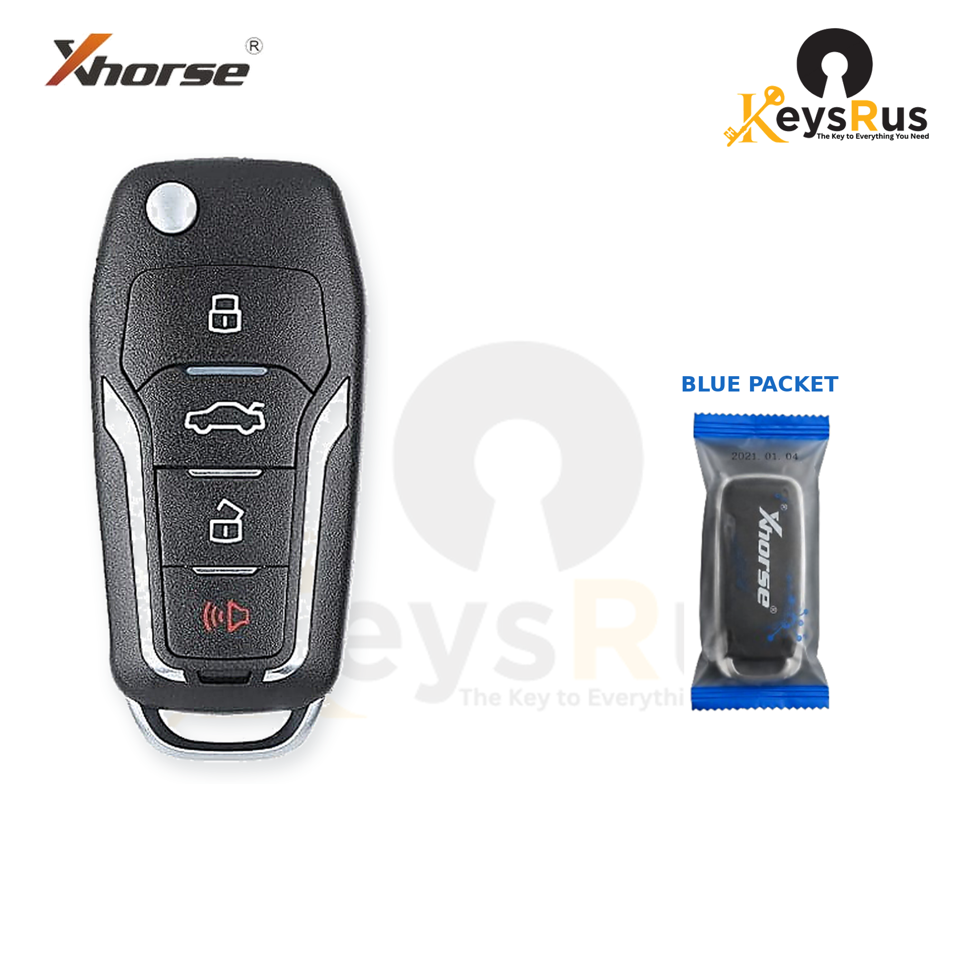 Xhorse XNFO01EN packaging view - blue packet - Keysrus second image